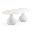 Smooch White Marble Print Indoor / Outdoor 87