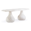 Smooch White Marble Print Indoor / Outdoor 87
