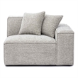 Mindy Taupe Chenille Basketweave RAF Corner Chair