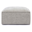Mindy Taupe Chenille Basketweave Ottoman