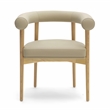 Spara Taupe Vegan Leather Dining Chair