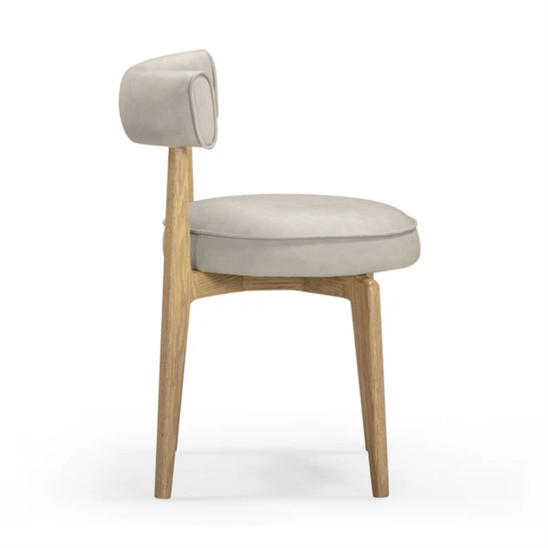 Nikita Cream Performance Vegan Leather Dining Chair
