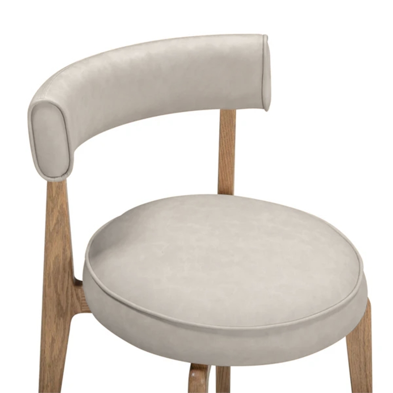 Nikita Cream Performance Vegan Leather Dining Chair