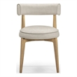 Nikita Cream Performance Vegan Leather Dining Chair