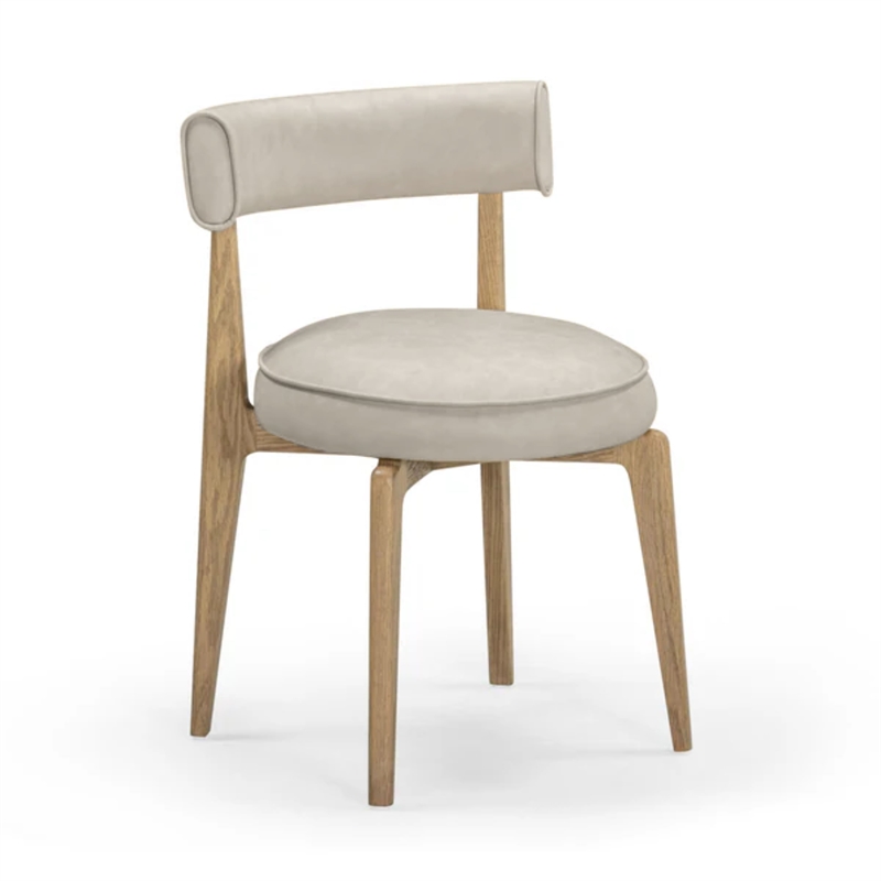 Nikita Cream Performance Vegan Leather Dining Chair