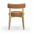 Nikita Saddle Brown Performance Vegan Leather Dining Chair