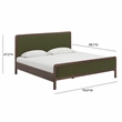 Hella Forest Green Velvet King Bed