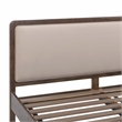 Hella Taupe Velvet King Bed
