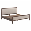 Hella Taupe Velvet King Bed