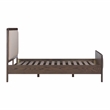 Hella Taupe Velvet Queen Bed