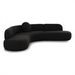 Broohah Black Boucle Sectional