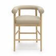 Spara Taupe Vegan Leather Counter Stool