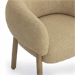 Foxy Honey Textured Fabric Upholstered Accent Chair