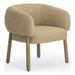 Foxy Honey Textured Fabric Upholstered Accent Chair