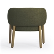 Foxy Olive Green Textured Fabric Accent Chair