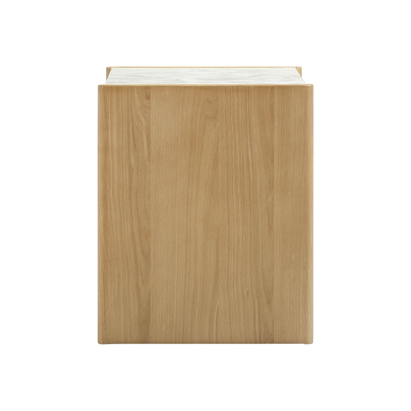 Paige Natural Oak 2-Drawer Nightstand