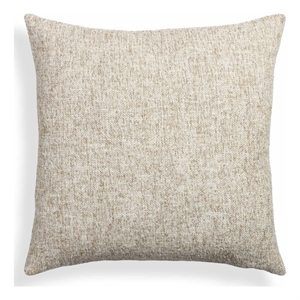Poh Washed Beige Boucle 20&quot Square Accent Pillow