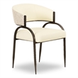 Tatum Cream Vegan Leather 2-Tone Dining Chair