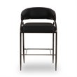 Tatum Black Vegan Leather 2-Tone Counter Stool