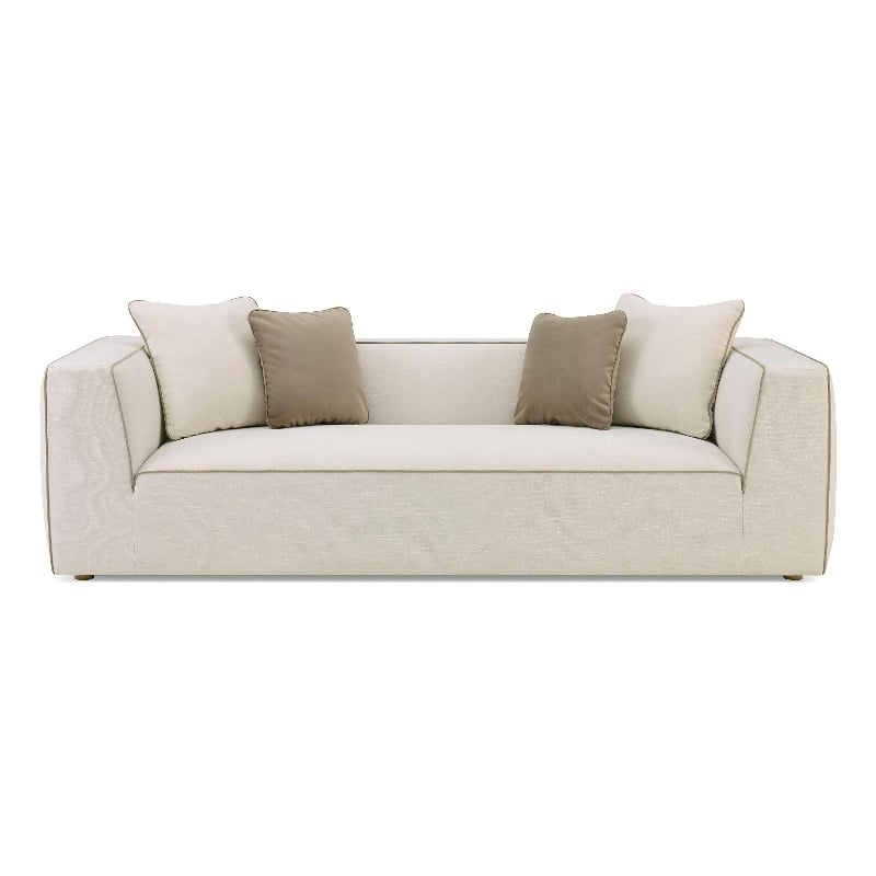 Tristine Cream Linen Sofa