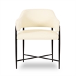 Sezanne Cream Vegan Leather 2-Tone Dining Chair
