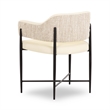 Sezanne Cream Vegan Leather 2-Tone Dining Chair
