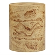 Fig Natural Burl Drum Side Table