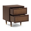 Sierra Dark Chocolate Brown 2 Drawer Nightstand