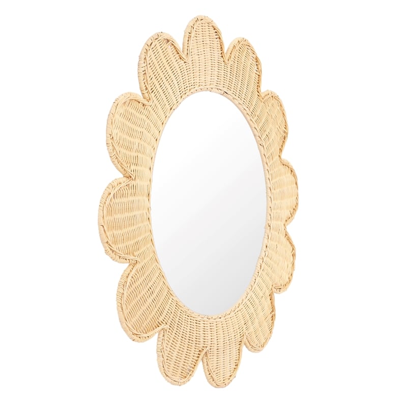Coralie Natural Rattan Round Mirror