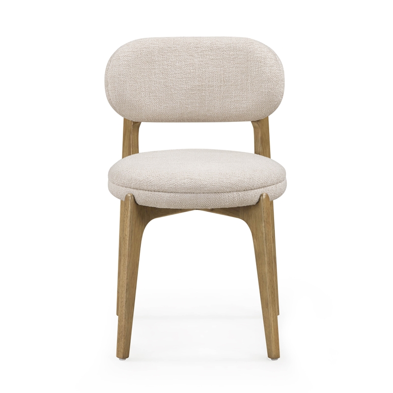 Carnation Cream Performance Fabric Dining Chair