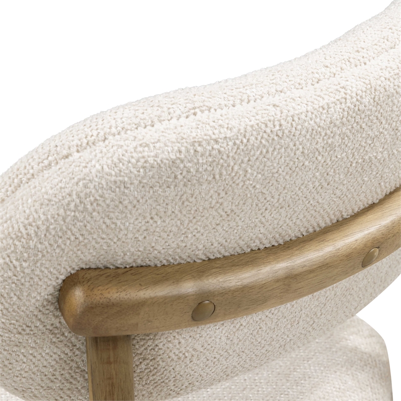 Carnation Cream Performance Fabric Dining Chair