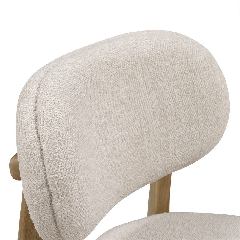 Carnation Cream Performance Fabric Dining Chair
