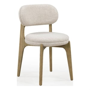 Carnation Cream Performance Fabric Dining Chair