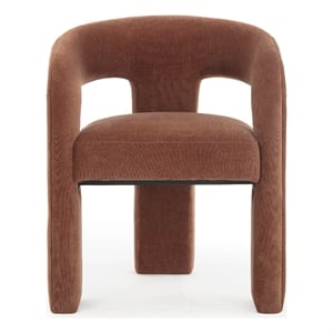 Malone Rust Red Performance Chenille Dining Chair