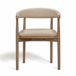Vina Taupe Vegan Leather Dining Chair