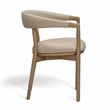 Vina Taupe Vegan Leather Dining Chair