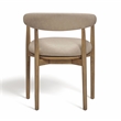 Vina Taupe Vegan Leather Dining Chair