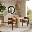 Vina Brown Vegan Leather Dining Chair