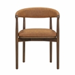 Vina Brown Vegan Leather Dining Chair