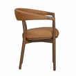 Vina Brown Vegan Leather Dining Chair