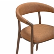 Vina Brown Vegan Leather Dining Chair