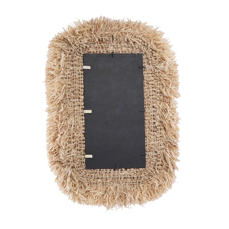 Palm Natural Sisal Rectangular Wall Mirror