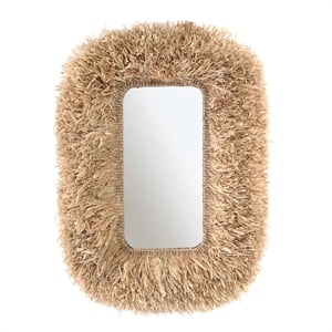 Palm Natural Sisal Rectangular Wall Mirror