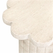 Blossom Faux Travertine Indoor/Outdoor Concrete Side Table