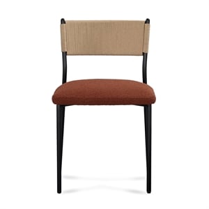 Celine Maroon Performance Boucle Dining Chair - Set of 2