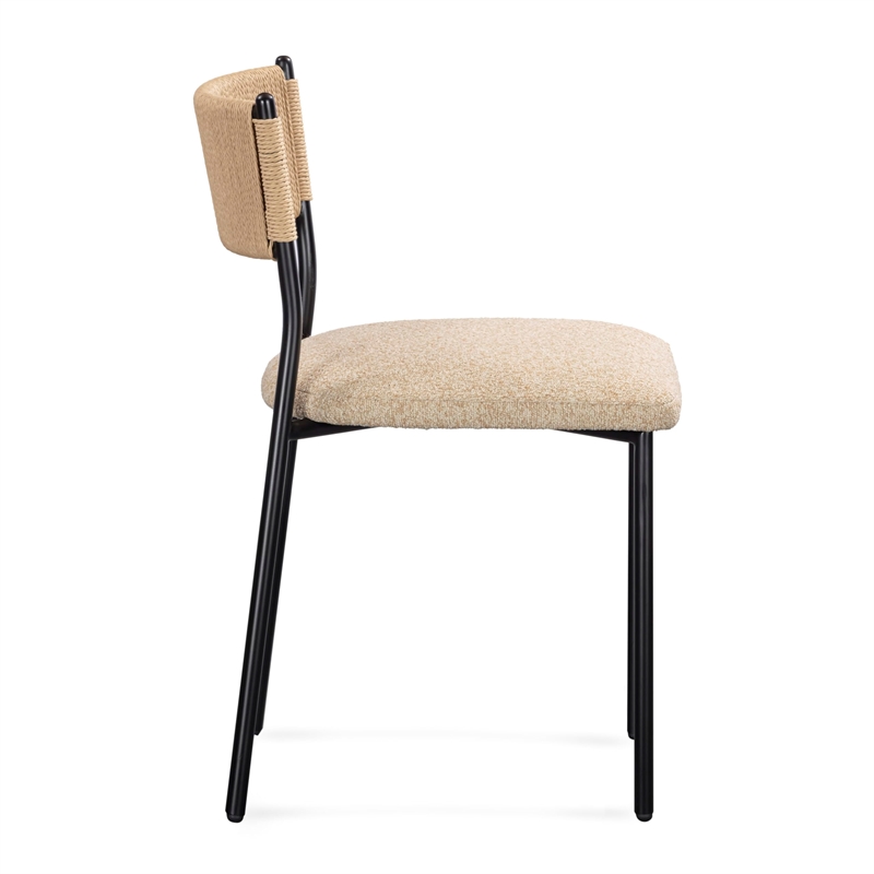 Celine Tan Performance Speckled Boucle Dining Chair - Set of 2