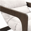 Palma Cream Textured Weave Accent Chair