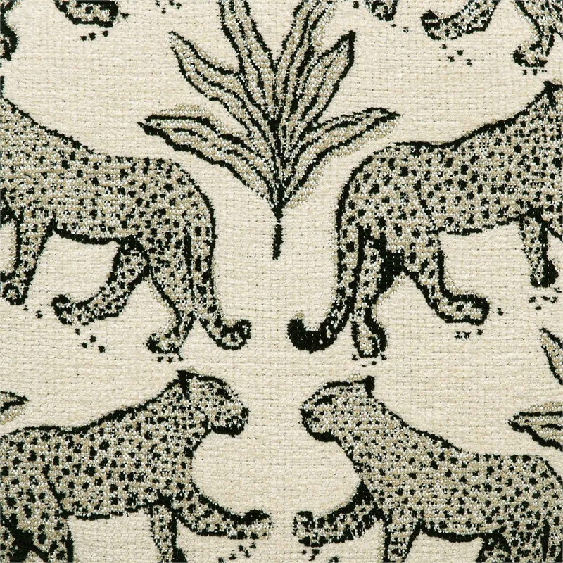 Thelma Cream Leopard Jacquard Bench