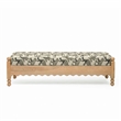 Thelma Cream Leopard Jacquard Bench