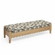 Thelma Cream Leopard Jacquard Bench